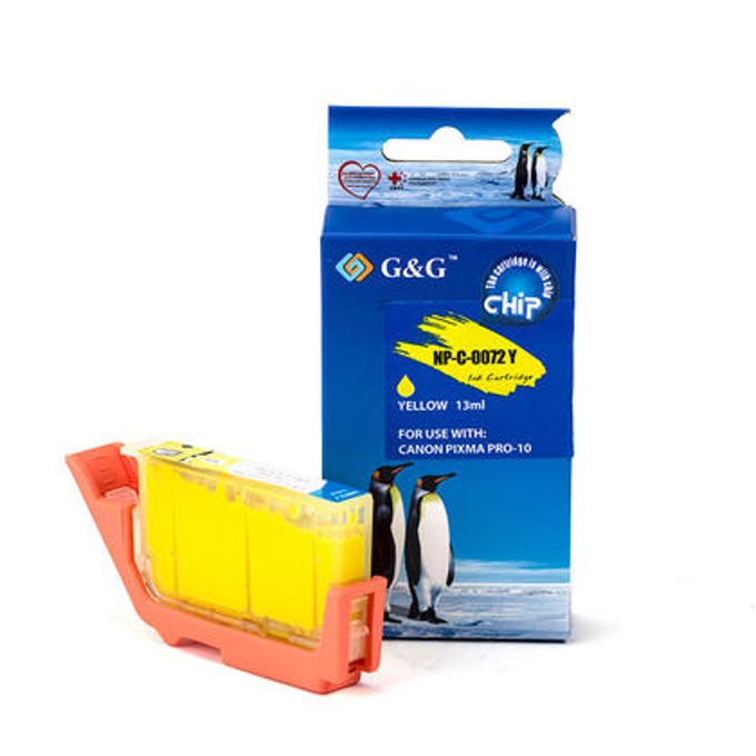 Касета за CANON PIXMA PRO-10 - Yellow - PGI-72Y - 6406B001 - P№ NP-C-0072Y/C(PG) - G&G - Неоригинален Заб.: 13ml
