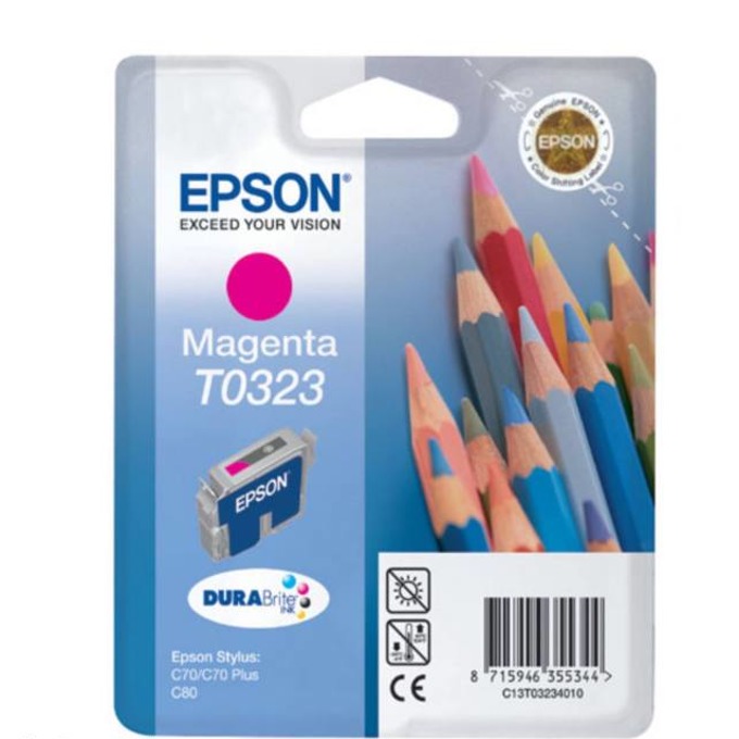 Касета за EPSON STYLUS C 70/C80 - Magenta - P№ T 0323 - A - Заб.: 16ml