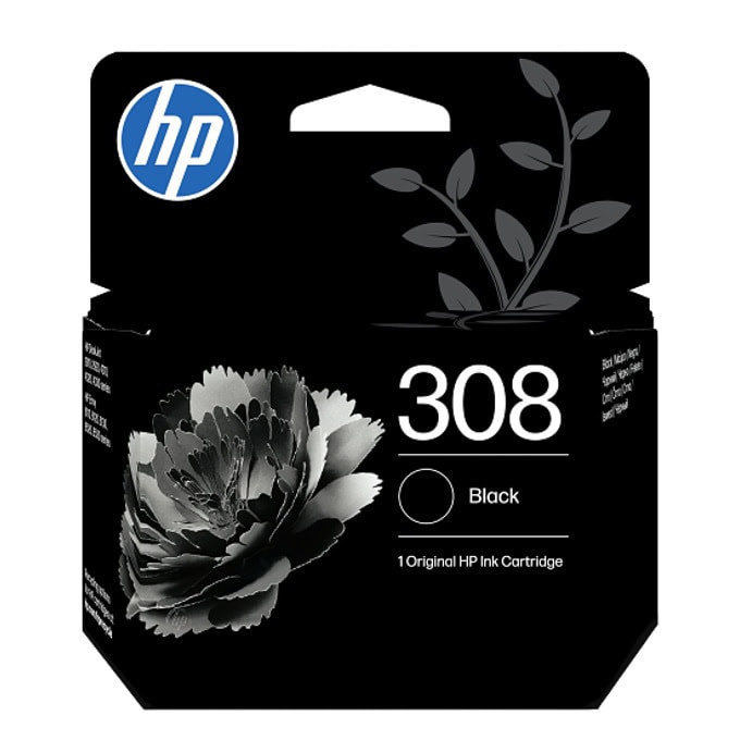 Касета HP DeskJet 2900; 4300; 6110e; 6120e; 6122e; 6130e; 6132e; 6520e; 6530e; 6532e; 6558e; 6100; 6165e; 6500/Envy Printer 7FP21UE - Black - (7FP21UE) - HP 308 - заб.: 160 брой копия