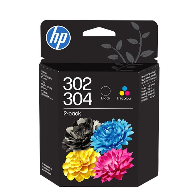 Касета HP DeskJet 2620; 2630; 2632; 2634; 3639; 3750; 3760; 3762/DeskJet Printer B82L1AE - Tri-color/Black - (B82L1AE) - HP 302/304 - заб.: 160 брой копия