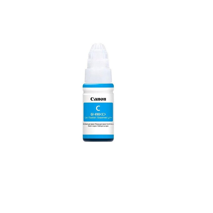 Мастило CANON PIXMA G1400/G2400/G3400 - Cyan 70ml - GI-490C - Заб.: 7000p
