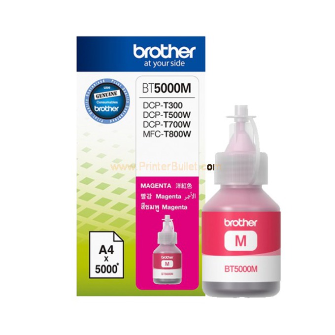 Мастило BROTHER DCP-T300/DCP-T500W/DCP-T700W/MFC-T800W - Magenta - BT5000M - Заб.:5000p