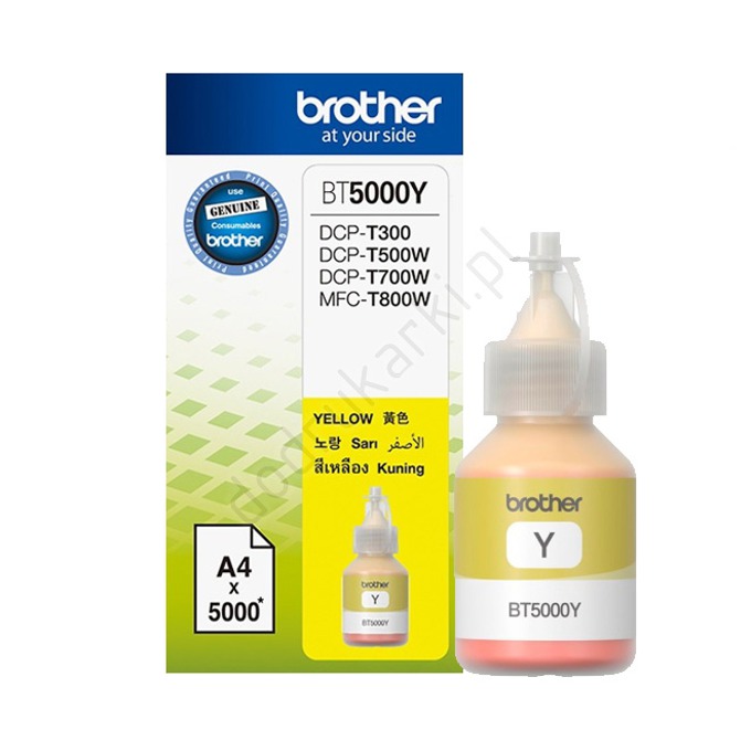 Мастило BROTHER DCP-T300/DCP-T500W/DCP-T700W/MFC-T800W - Yellow - BT5000Y - Заб.:5000p