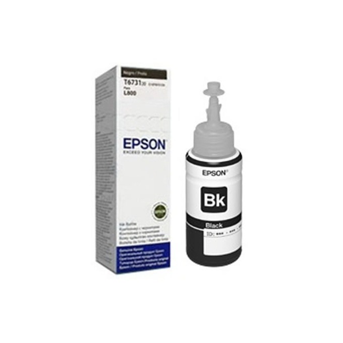 Мастило EPSON L800/L810/L850/L1800 Black ink bottle 70ml - №C13T67314A - Заб.: 1800p