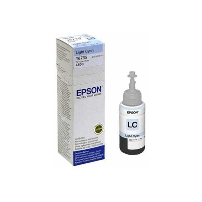 Мастило EPSON L800/L810/L850/L1800 Light Cyan ink bottle 70ml - №C13T67354A - Заб.: 1800p