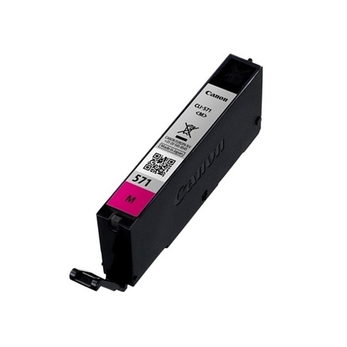 Касета за CANON PIXMA MG-Series 5700/5750/5751/5752/5753/6800/6850/6851/6852/6853/7700/7750/7751/7752/7753/ TS-Serie 5055/6052/5050/5051/5052/6050/6051/8050/8051/8052/8053/9050/9051/9052/9055 - Magenta - CLI-571M - P№ 0387C001 - Заб.: 345 p/7ml