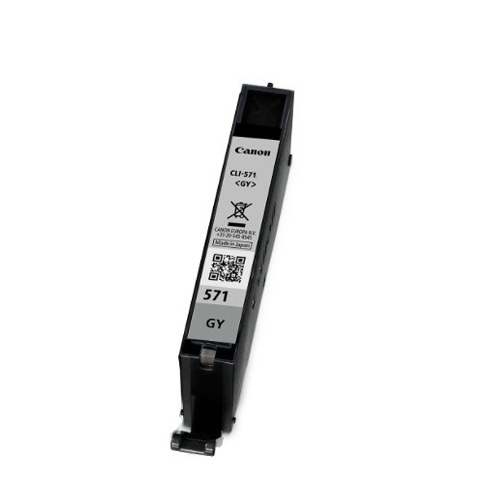 Касета за CANON PIXMA MG-Series 5700/5750/5751/5752/5753/6800/6850/6851/6852/6853/7700/7750/7751/7752/7753/ TS-Serie 5055/6052/5050/5051/5052/6050/6051/8050/8051/8052/8053/9050/9051/9052/9055 - Grey - CLI-571GY - P№ 0389C001 - Заб.: 125 p/7ml
