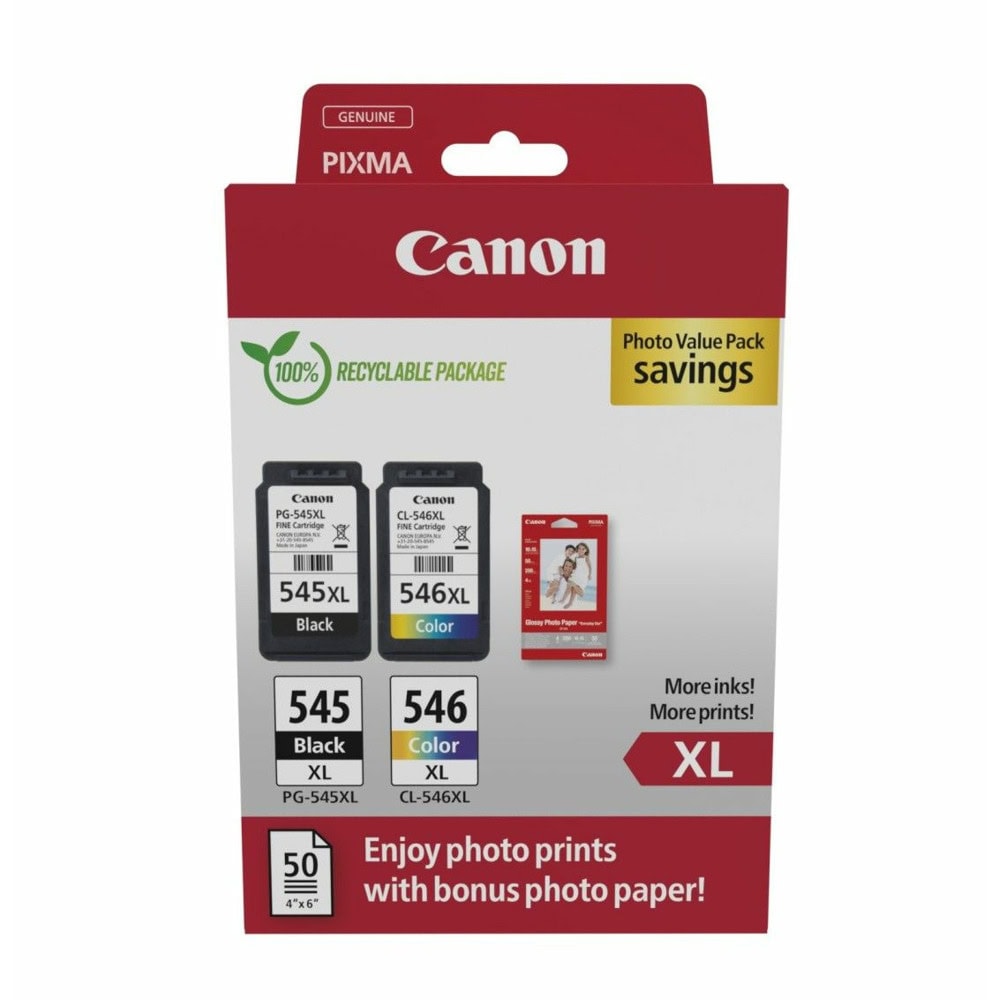Касета за Canon Pixma TR4550/TR4551/TR4650/TR4651/TS205/TS305/TS3150/TS3151/TS3350 Series/TS3450 Series/MG 2000 Series - BK/C/M/Y - 8286B011 - Canon - Оригинална