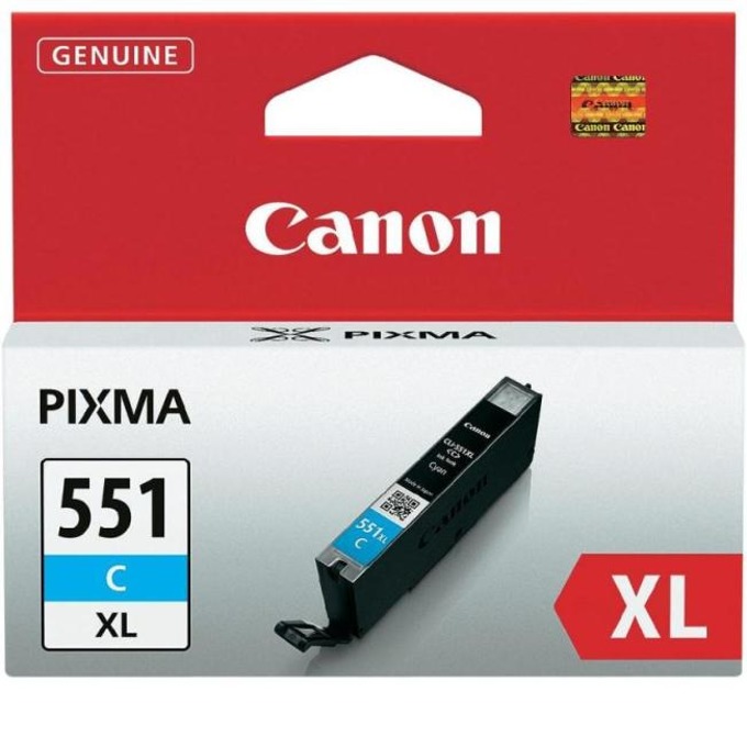 Касета за Canon PIXMA iP7250/MG5450/MG6350 - CLI-551C-XL - Cyan - заб: 650k