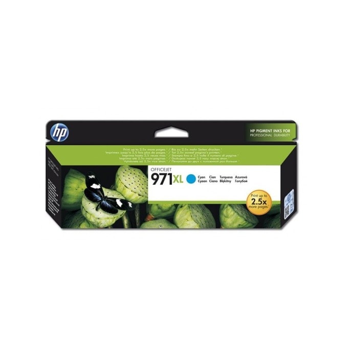 Касета HP Officejet Pro X451dw/X476dw/X551dw/X576dw - High Yield Cyan (971XL) - P№CN626AE - заб.:6600 брой копия