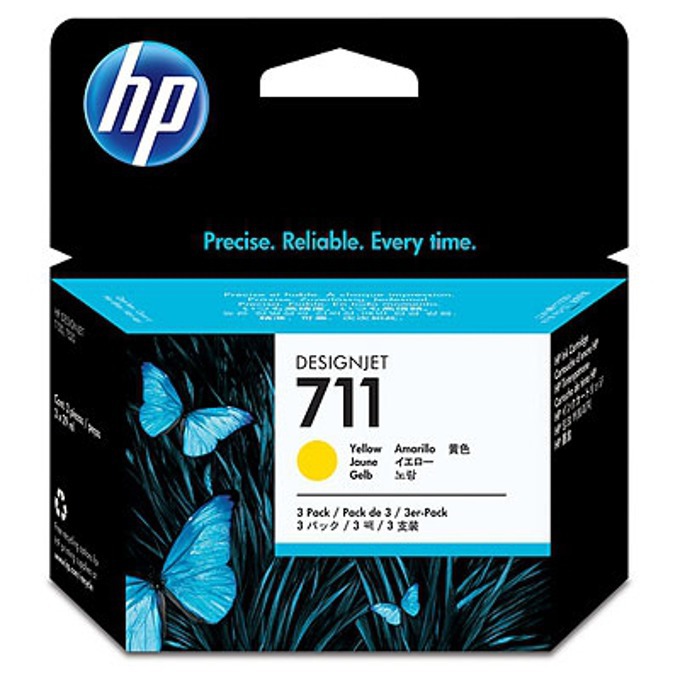 Касета HP Designjet T120 / T520 ePrinter series - Yellow - (711) - P№ CZ136A - Заб.: 3x29ml