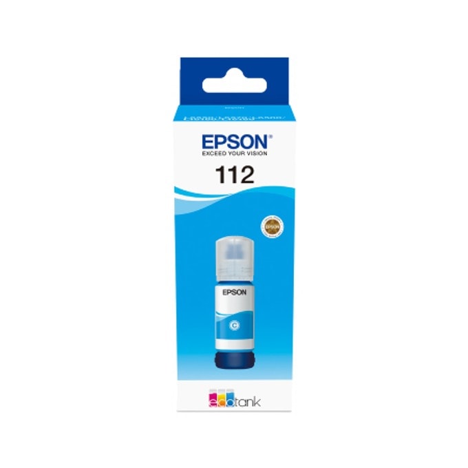 Мастило за Epson EcoTank L6550/L6570/L11160/L15150/L15160/M15140 - 112 EcoTank Pigment - Cyan - P№ C13T06C24A - 70ml