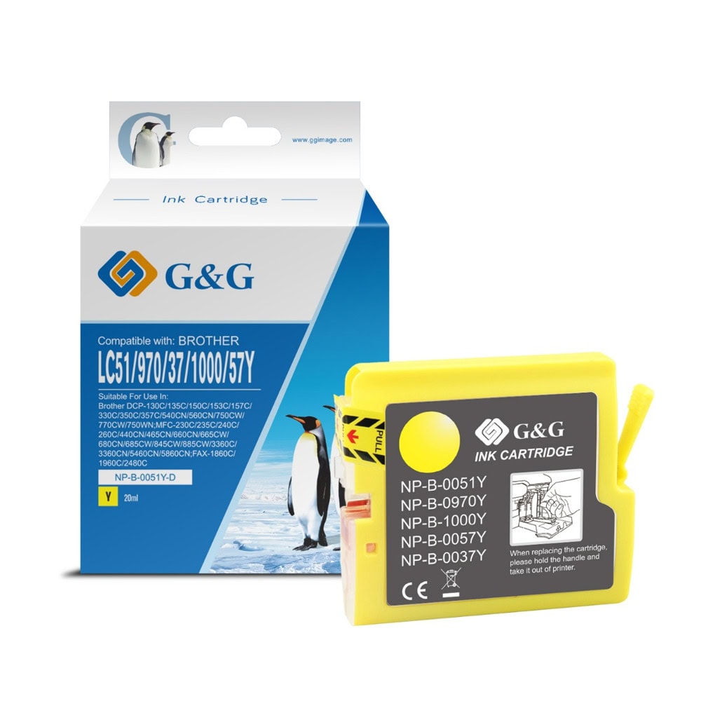 Глава за Brother MFC 235C/260C/DCP 135C/150C/153C/157C - Yellow - B-OLC51Y - G&G - Неоригинална