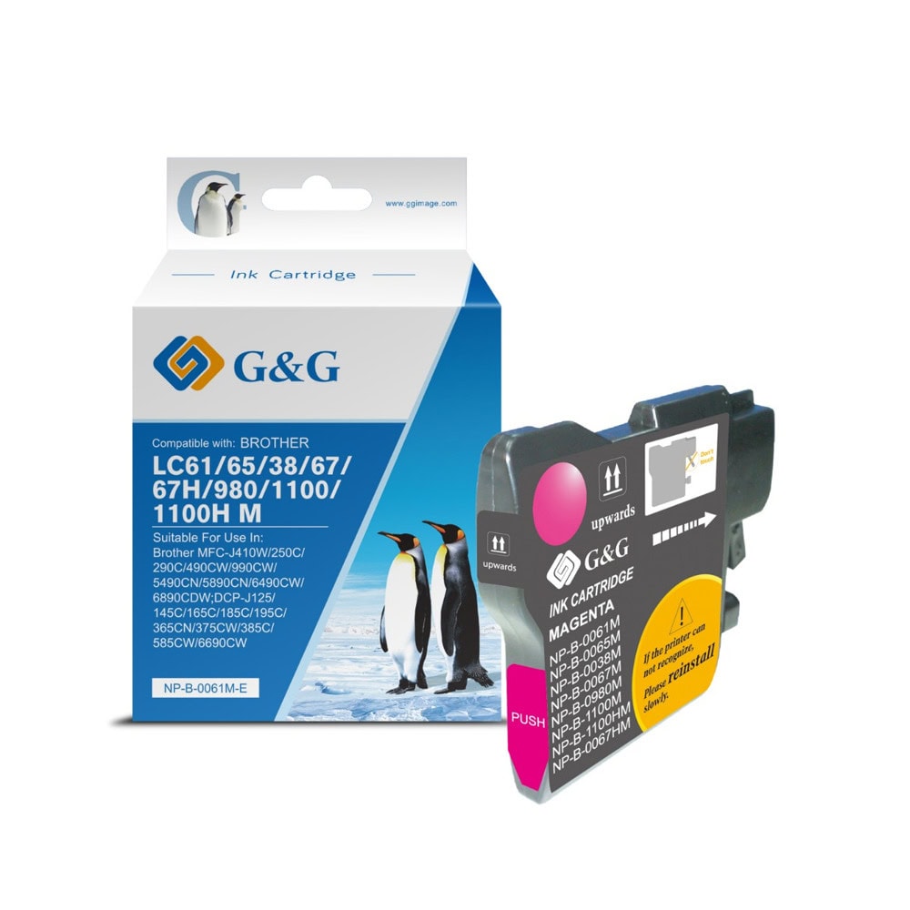 Глава за Brother MFC 250C/290C/6490CW/DCP 145C/165C/6690CW - Magenta - NP-B-0061M - G&G - Неоригинална