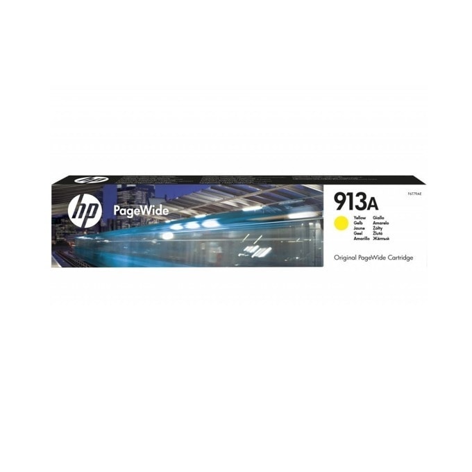 Касета за HP PageWide 352/377/Pro 452/477/P57750/P55250 - Yellow - 913A - P№ F6T79AE - заб.: 3000 брой копия