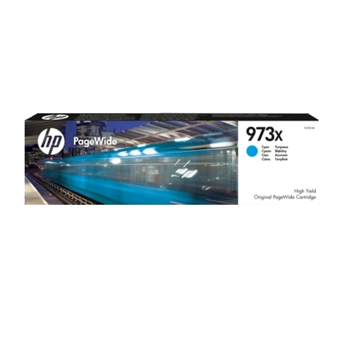 Касета за HP PageWide Pro 452/477/P57750/P55250 - Cyan - 973X - P№ F6T81AE - заб.: 7 000 брой копия