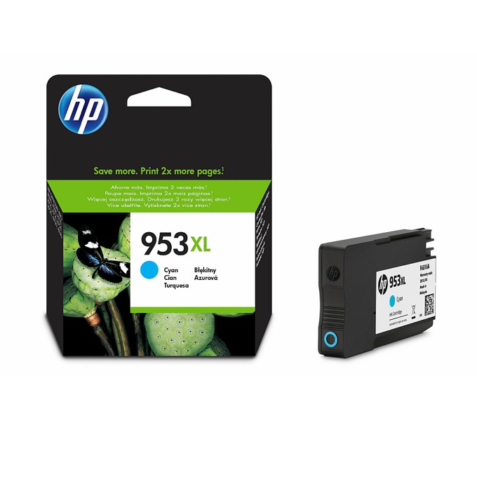 Касета HP Officejet Pro 8210/8710/8715/8720/8725/8730/8740 - Cyan - P№ F6U16AE - HP 953XL - Оригинална