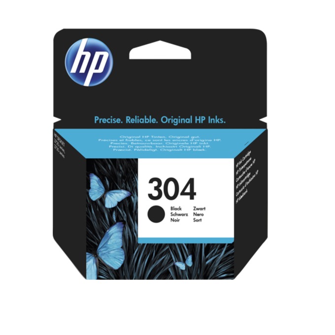 Касета за HP DeskJet 2620/2630 All-in-One Printers - Black - P№ N9K06AE - HP 304 - Оригинална