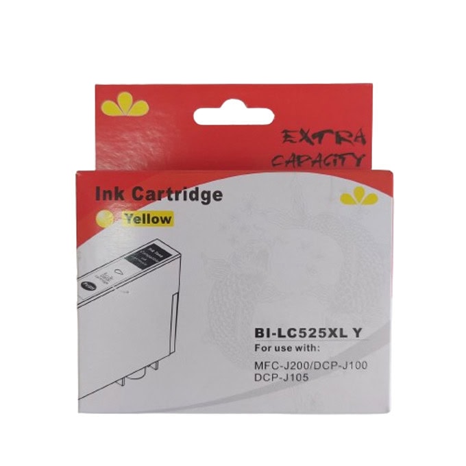 Касета за Brother DCP J100/J105/J200 - Yellow - LC-525XLY - BI-LC525XLY - Neomax - Неоригинална