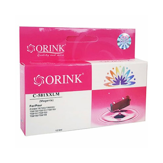 Касета за Canon Pixma TR7550/TR8550/TS6000 Series/TS705/TS8000 Series/TS9000 Series - Magenta - HCLI581XXLМ - Orink - Неоригинална