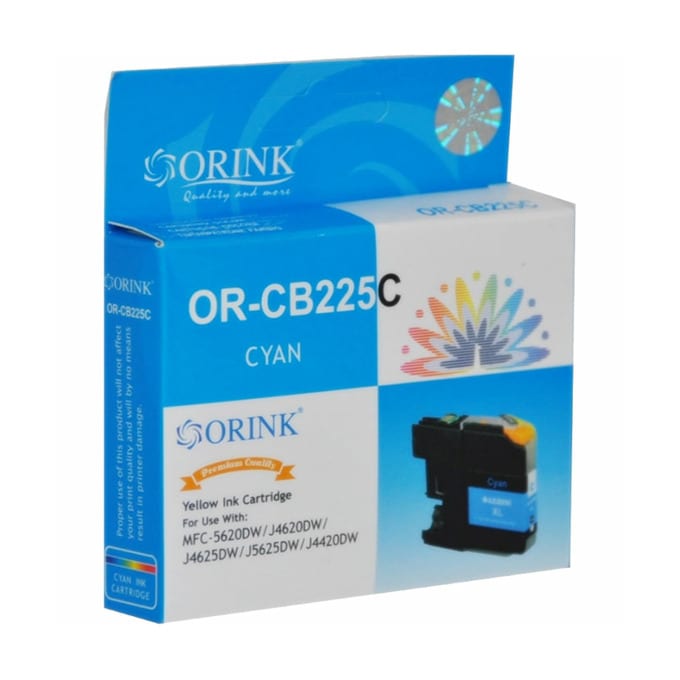 Касета за Brother MFC J4420DW/J4620DW/J4625DW/J5320DW/J5620DW/J5625DW/J5720DW - Cyan - LC-225XLC - Orink HLC-225XLC - Неоригинална