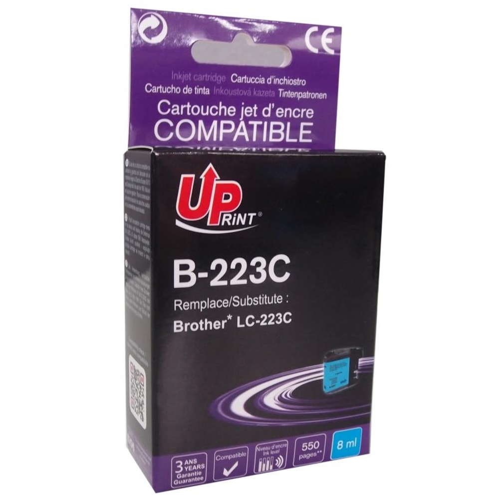 Касета за Brother DCP J4120DW; MFC J4420DW/J4620DW/J4625DW/J5320DW/J5620DW/J5625DW/J5720DW - Cyan - LC223 - Uprint - неоригинален - Заб.: 550 копия