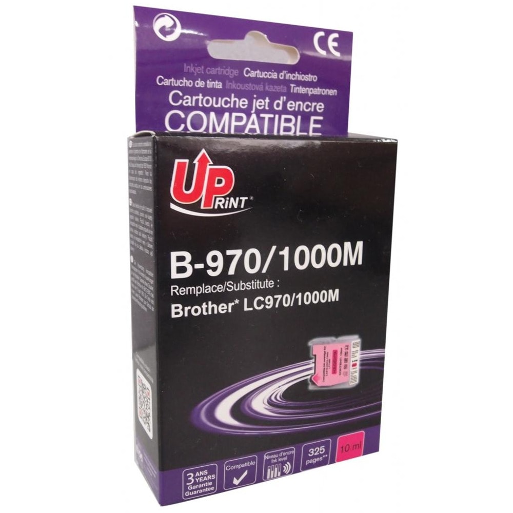 Касета за Brother DCP105CN/DCP130C/DCP135C/DCP150C/DCP153C/DCP155C/DCP157C/DCP330C - Magenta - LC970/LC1000 - Uprint - неоригинален - Заб.: 325 брой копия