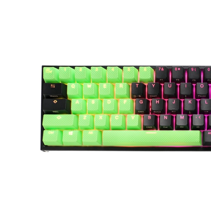 Капачки за механична клавиатура Ducky Green 31-Keycap Set Rubber Backlit Double-Shot US Layout