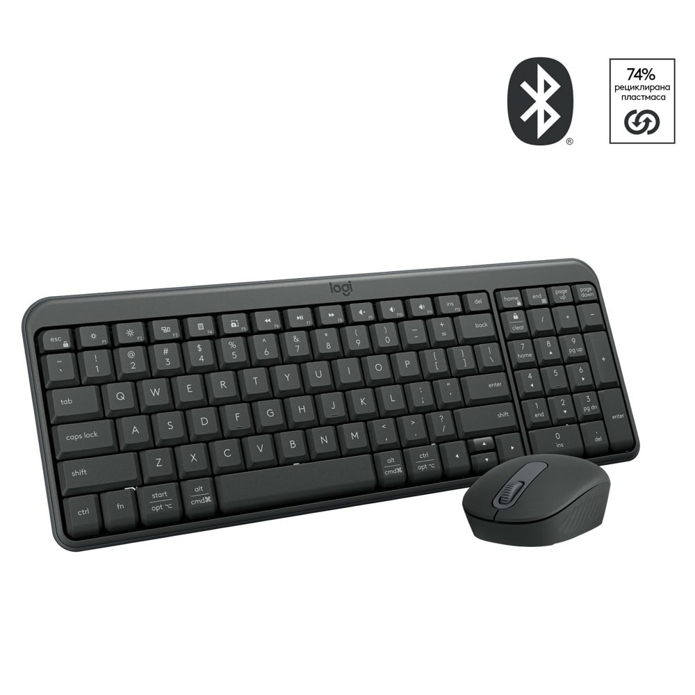 Комплект клавиатура и мишка Logitech MK250 Graphite