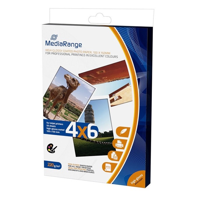 Фотохартия MediaRange Glossy (MRINK104)