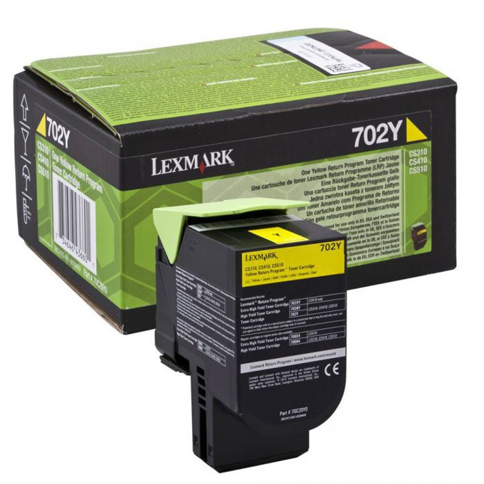 Касета за LEXMARK CS310dn/CS310n/CS410dn/CS410dtn/CS410n/CS510de/CS510dte - Yellow - P№ 70C20Y0 - Заб.: 1000k
