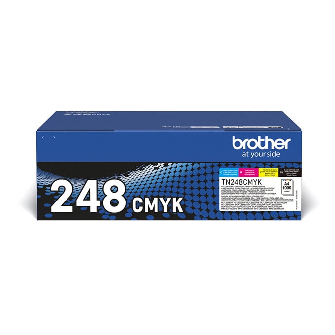 Тонер касета за Brother HL L8230CDW/L8240CDW/L3220CW/MFC L3760CDW/L8340CDW/L8390CDW/DCP L3560CDW - BK/C/M/Y - TN248VAL - Brother - Оригинална