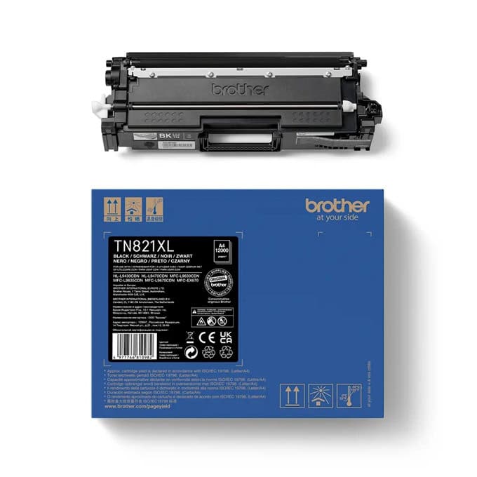 Тонер касета за Brother HL L9430CDN/L9470CDN/MFC L9630CDN/L9670CDN - Black - TN821XLBK - Brother - Оригинална