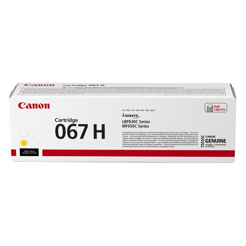 Тонер касета за Canon i-SENSYS LBP631Cw/LBP633Cdw/MF655Cdw/LBP631dw/MF651Cw/MF657Cdw - Yellow - 5103C002 - Canon CRG-067HY - Оригинална