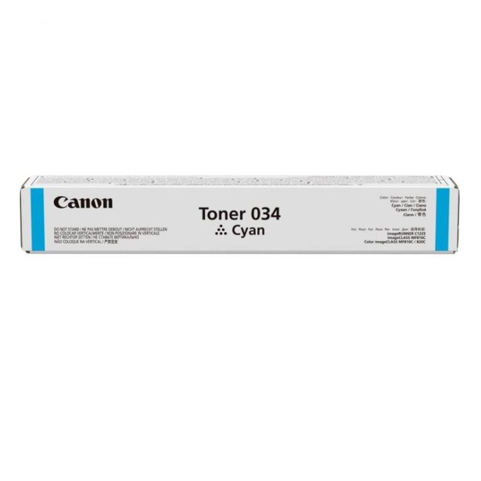 Касета Canon Toner 034 за Canon imageRUNNER C1225/C1225iF - Cyan - P№ CF9453B001AA- Заб.: 7300k