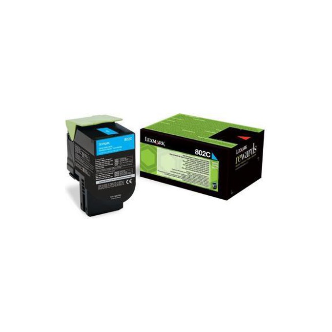 Касета за LEXMARK CX310/CX410/CX510 - Cyan - Return program cartridge - P№ 80C20C0 - / 802C / - Заб.: 1000k