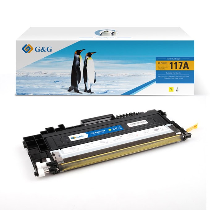 Тонер касета за HP Color Laser MFP 179fnw/MFP 178nw/150nw - Yellow - NT-PH2072Y - G&G - Неоригинална