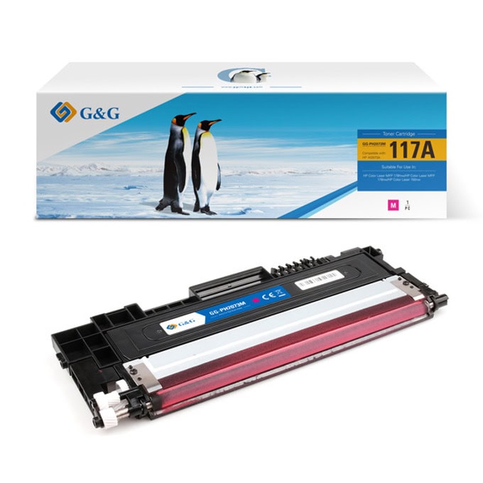 Тонер касета за HP Color Laser MFP 179fnw/MFP 178nw/150nw - Magenta - NT-PH2073M - G&G - Неоригинална