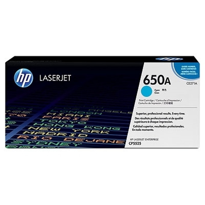 Касета за HP Color LaserJet CP5520 - Cyan - 650A - P№ CE271A - заб.: 15 000k