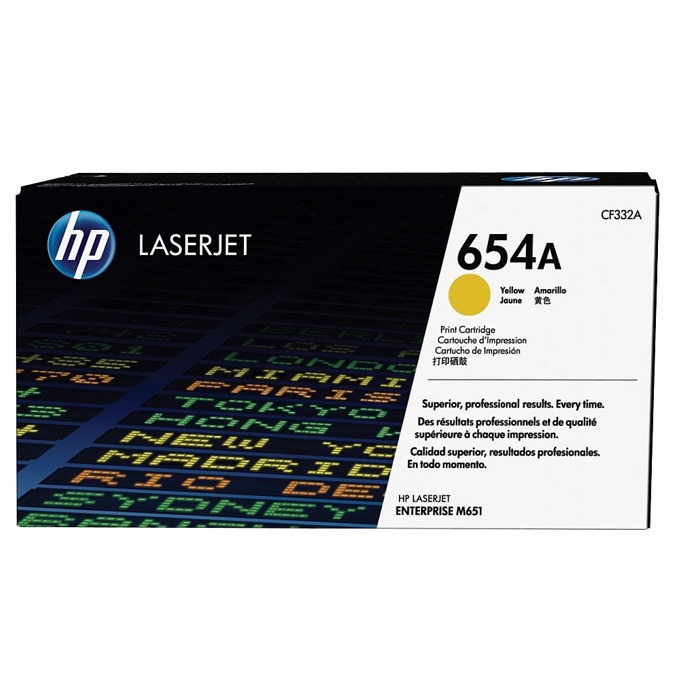 Касета за LaserJet Enterprise M651 - Yellow - 654A - P№ CF332A - заб.: 15 000k