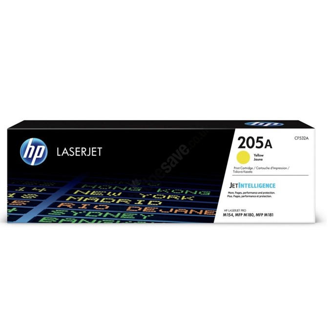 Касета за HP Color LaserJet Pro MFP M180n / HP Color LasesrJet Pro MFP M181fw - 205A - Yellow - P№ CF532A - 900k