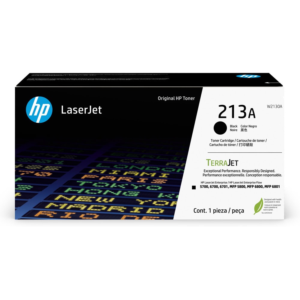 Тонер касета за HP LaserJet Enterprise Flow 5700/6700/6701/MFP 5800/MFP 6800/MFP 6801 - Black - W2130A - HP 213A - Оригинална