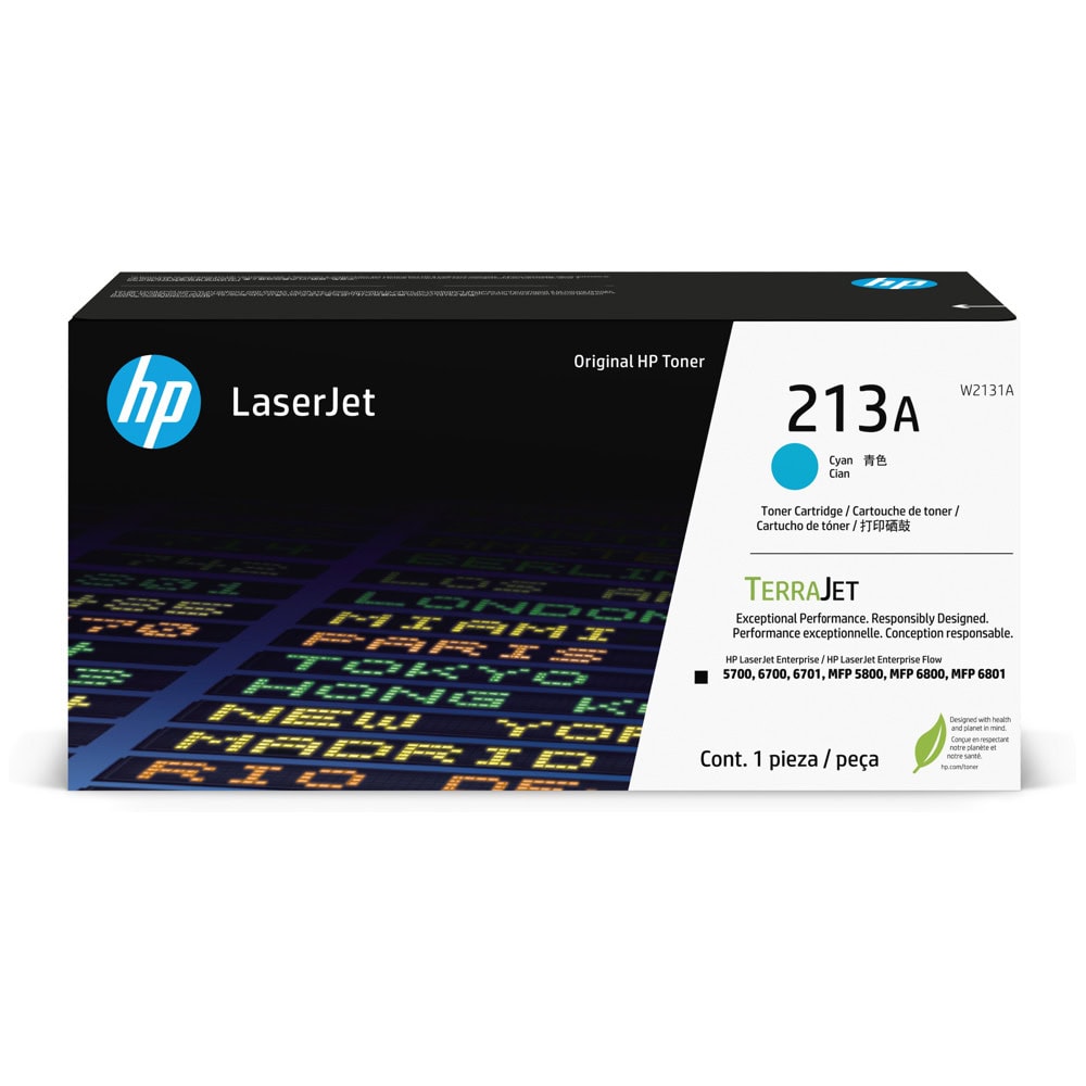 Тонер касета за HP LaserJet Enterprise Flow 5700/6700/6701/MFP 5800/MFP 6800/MFP 6801 - Cyan - W2131A - HP 213A - Оригинална