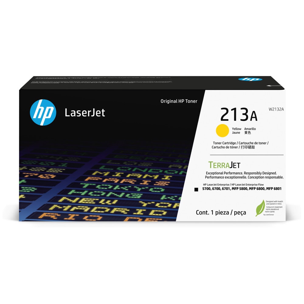 Тонер касета за HP LaserJet Enterprise Flow 5700/6700/6701/MFP 5800/MFP 6800/MFP 6801 - Yellow - W2132A - HP 213A - Оригинална