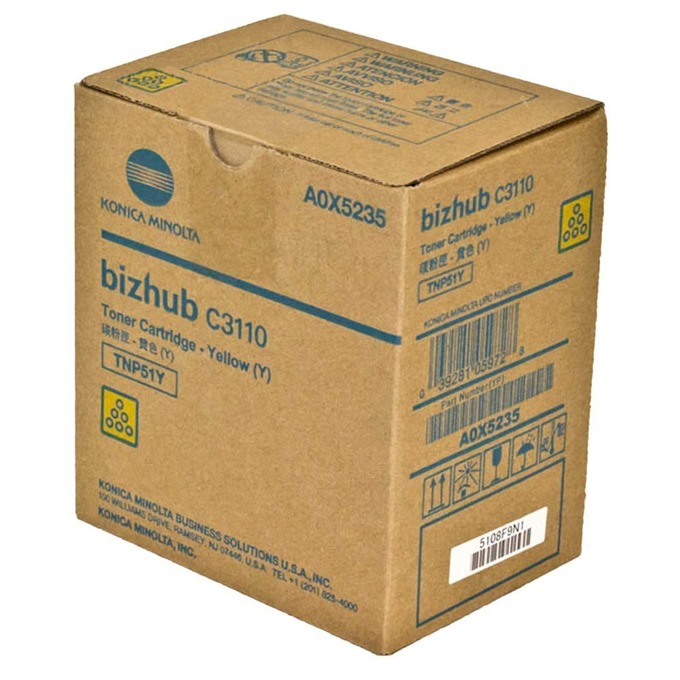 Тонер за Konica Minolta Bizhub C3110 - Yellow - TNP51Y - Заб.: 5 000k