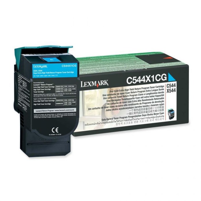 Касета за LEXMARK C544/X544 - Cyan - P№ C544X1CG - заб.: 4000k