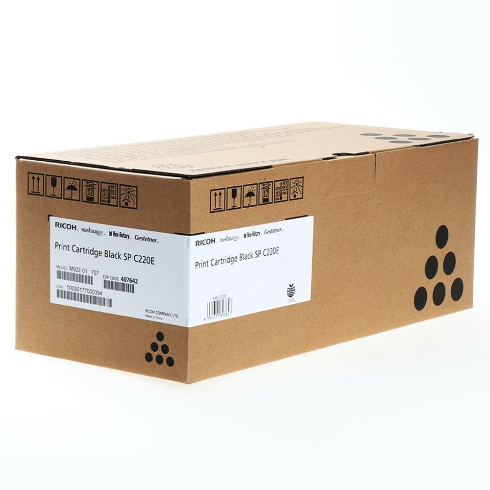 Тонер касета за Ricoh Aficio SPC-Serie 220/220 N/220 S/221 N/221/222/222 DN/222 SF/221 SF/240/240 DN/240 SF - Black - 407642 - Ricoh SP C220E