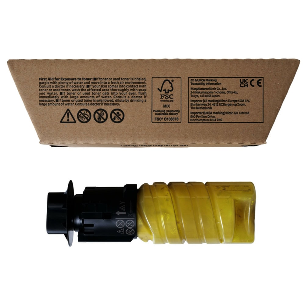 Тонер касета за RICOH P C375 - Yellow - 842651 - RICOH - Оригинална