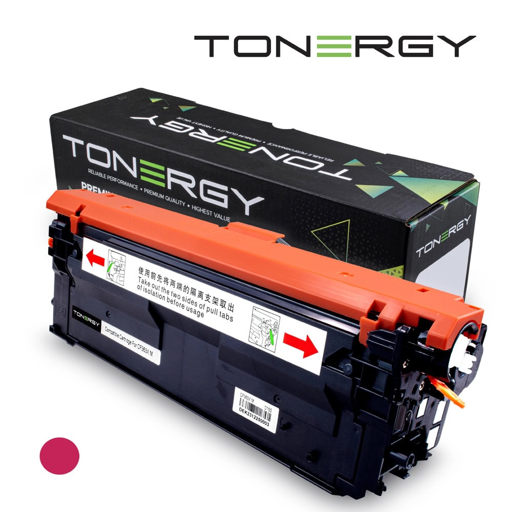 Тонер касета за HP Color LaserJet Enterprise Flow MFP M 577c/Enterprise M 552dn/M 553 Series/MFP M 577dn/577f/LaserJet Managed E 55040dn/55040dw/Flow MFP E 57540 Series - Magenta - CF363X - Tonergy - Неоригинална