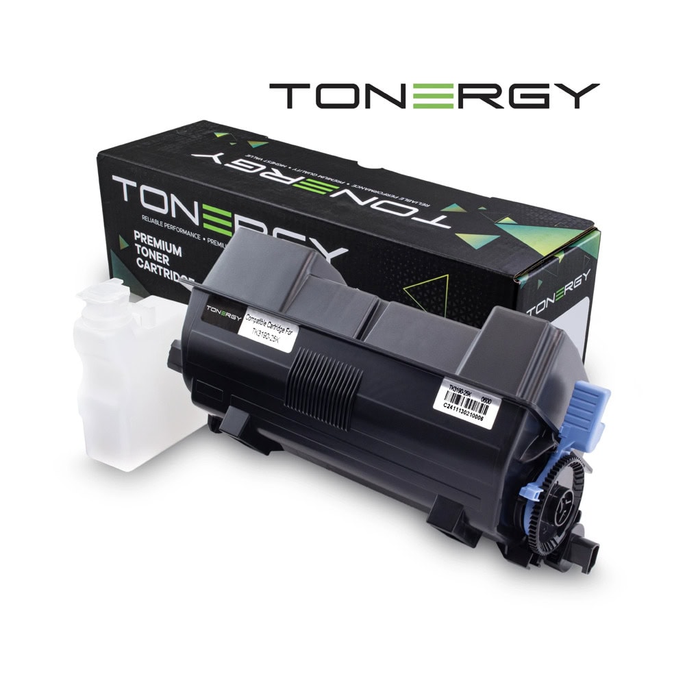 Тонер касета за Kyocera Ecosys M3655idn/M3660idn/M3665idn/P3055dn/P3060dn/P3155dn - Black - TK-3190 - Tonergy - Неоригинална